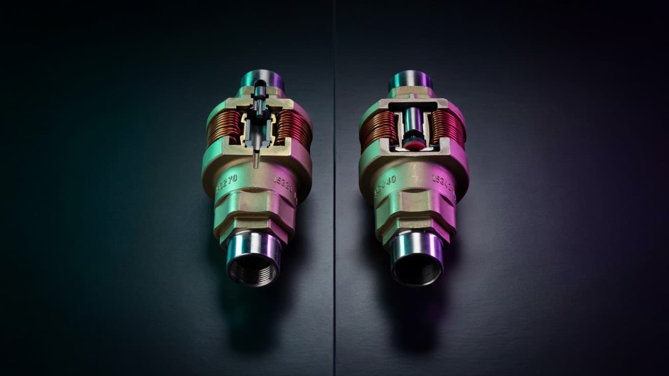 Comparación entre válvula solenoide normalmente abierta y normalmente cerrada