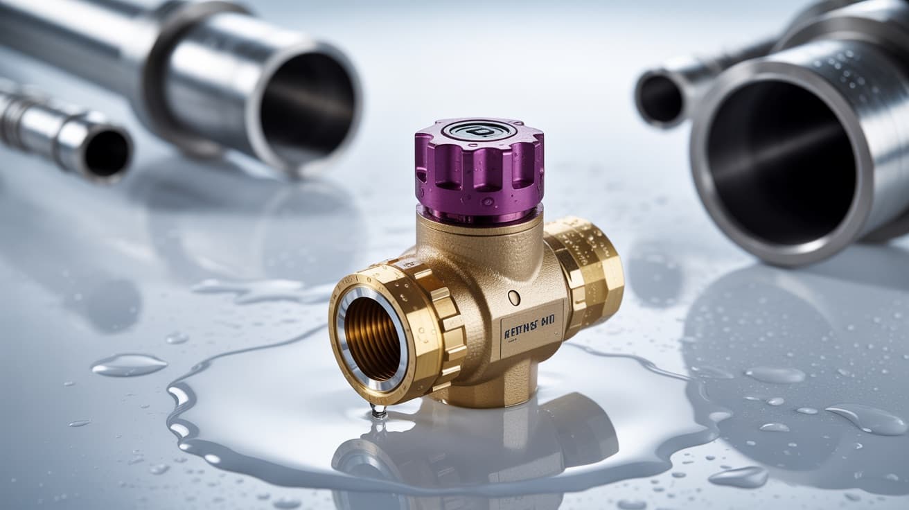 Válvula solenoide de latón para agua en aplicación industrial