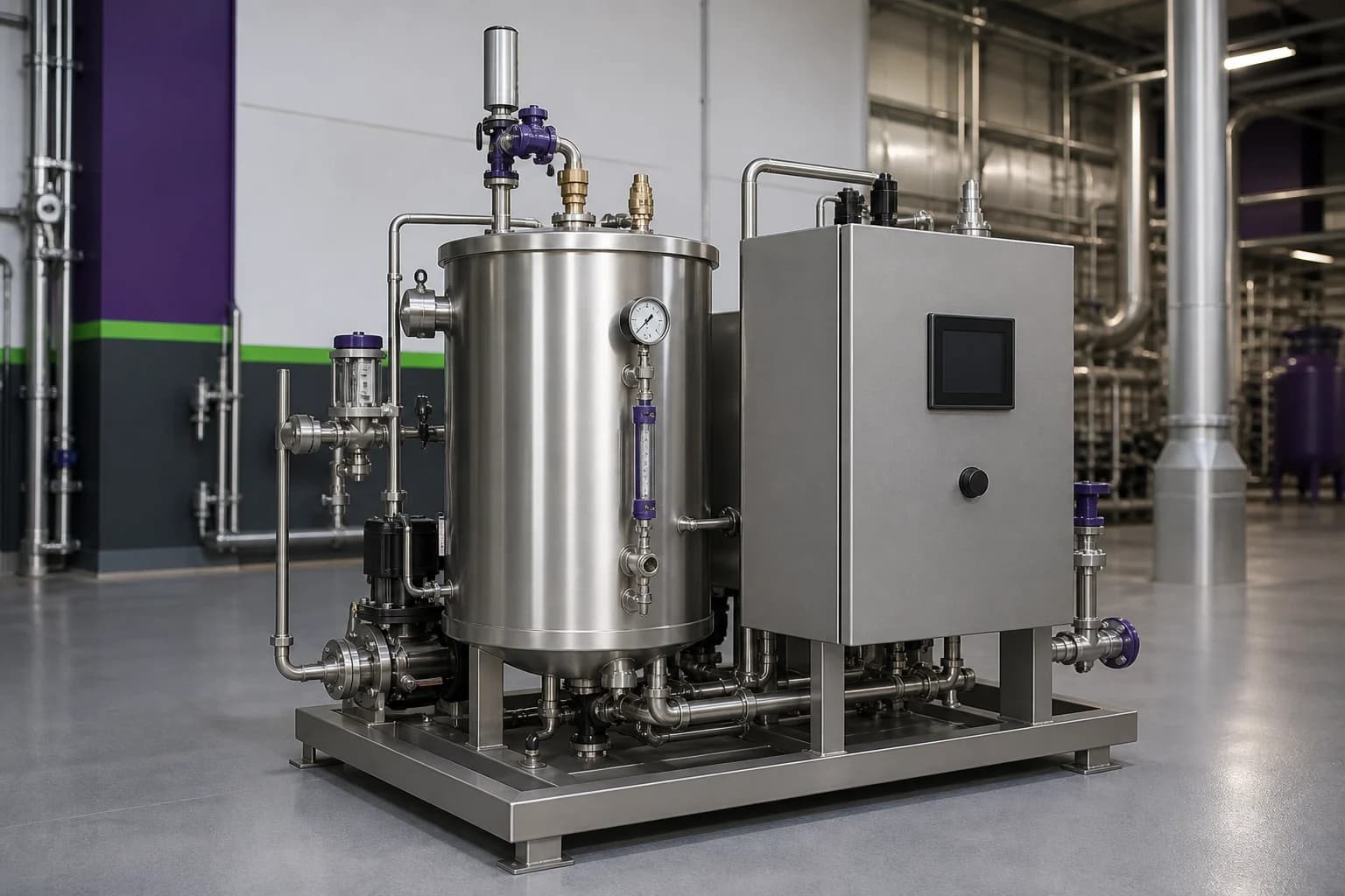 Sistema industrial compacto para generación de vapor